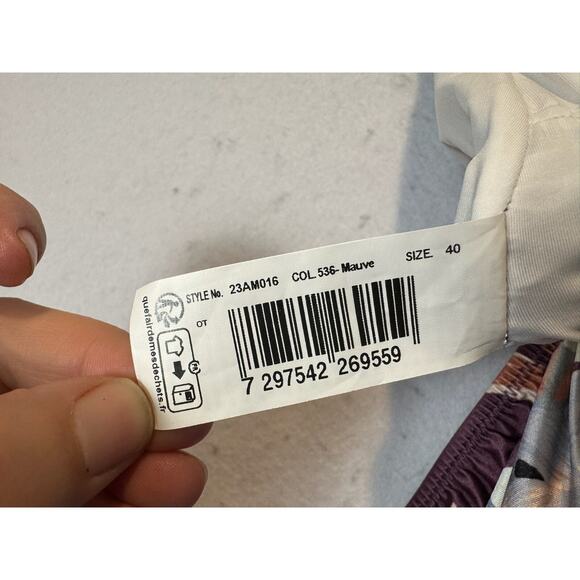 Gottex One Piece Swimsuit Amore Mauve Floral Size 8 Halter - Picture 6 of 6